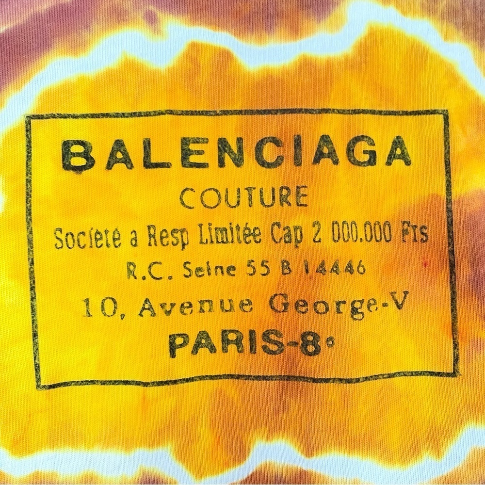 Balenciaga Geode Tie Dye Tank Top Womens Size Small Tee Shirt Colorful Purple - Picture 7 of 16